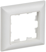 BRITE Рамка 1-местная РУ-1-БрАБ арктический белый/белый IEK - артикул BR-M12-12-K91