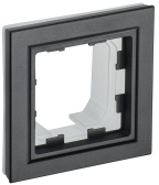 BRITE Рамка 1 пост IP44 РУ-1-БрЧ-44 черный - артикул BR-M12-44-K02