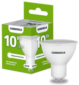 Лампа светодиодная PAR16 софит 10Вт 230В 4000К GU10 GENERICA - артикул LL-PAR16-10-230-40-GU10-G
