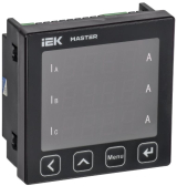 Амперметр цифровой щитовой 3-ф. RS-485 96х96 LED MASTER - артикул MI-DA21-6-3-1-LED