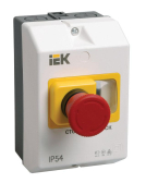 "Оболочка защитная с кнопкой ""Стоп"" IP54 IEK" - IEK (ИЭК), артикул DMS11D-PC55