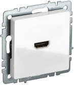 BRITE Розетка HDMI РHDMI-0-БрБ белый - IEK (ИЭК), артикул BR-H10-K01