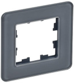 BRITE Рамка 1 пост РУ-1-2-Бр стекло графит RE IEK - артикул BR-M12-G-41-K53