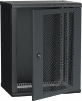 Шкаф LINEA W 18U 600x450 мм дверь перфорированная RAL9005 - артикул LWR5-18U64-PF