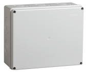 Коробка КМ41342 распаячная для открытой проводки 240х195х90мм IP55 RAL7035 монтажная плата кабельные вводы - IEK (ИЭК), артикул UKO10-240-195-090-K52-55