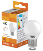 Лампа светодиодная Globe G45 600lm 3000K E27 | LL-I-G45-7-230-30-E27 | IEK - IEK (ИЭК), артикул LL-I-G45-7-230-30-E27
