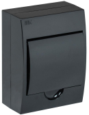 Корпус модульный пл. нав. ЩРН-П-6 черный IP41 - артикул MKP12-N-06-41-K02