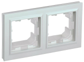 BRITE Рамка 2 поста IP44 РУ-2-БрЖ-44 жемчуг - IEK (ИЭК), артикул BR-M22-44-K36