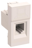 Розетка компьютерная RJ45 UTP категория 5e 1 модуль - IEK (ИЭК), артикул CKK-40D-RI1-K01