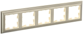 BRITE Рамка 5 постов РУ-5-Бр бежевый/шампань IEK - артикул BR-M52-12-3-K10