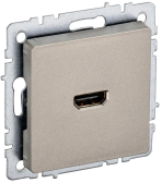BRITE Розетка HDMI РHDMI-0-БрШ шампань - IEK (ИЭК), артикул BR-H10-K37