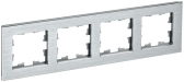 BRITE Рамка 4 поста РУ-4-1-БрА металл алюминий - артикул BR-M42-M-K47