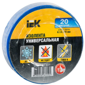 Изолента ПВХ синяя 15мм 20м - IEK (ИЭК), артикул UIZ-13-10-K07