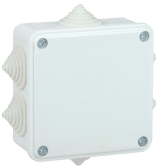 Коробка расп. КМ для о/п 100х100х45мм IP44 6 вв. белая - IEK (ИЭК), артикул UKO11-100-100-045-K01-44