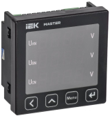Вольтметр цифровой щитовой трехфазный RS-485 96х96 LED MASTER - артикул MI-DV21-6-3-1-LED