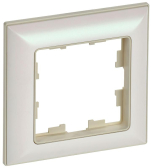 BRITE Рамка 1 пост РУ-1-Бр бежевый/жемчуг IEK - артикул BR-M12-12-1-K10