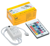 Контроллер с ПДУ ИК RGB 3 канала 12В 2А 72Вт - IEK (ИЭК), артикул LSC1-RGB-072-IR-20-12-W