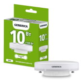 Лампа светодиодная T80 таблетка 10Вт 230В 4000К GX53 GENERICA - IEK (ИЭК), артикул LL-T80-10-230-40-GX53-G
