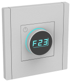 FORTE&PIANO Термостат электронный с индикацией FP552 сталь IEK - IEK (ИЭК), артикул FP-RT11-K46