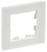 BRITE Рамка 1 пост РУ-1-Бр белый рифленый IEK - артикул BR-M12-51-K01