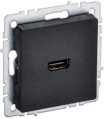 BRITE Розетка HDMI РHDMI-0-БрЧ черный - IEK (ИЭК), артикул BR-H10-K02
