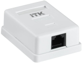 Настенная инф. розетка RJ45 кат. 6 UTP 1-порт | CS2-1C06U-12 | ITK - артикул CS2-1C06U-12