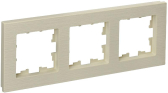 BRITE Рамка 3 поста РУ-3-Бр бежевый рифленый IEK - артикул BR-M32-51-K10