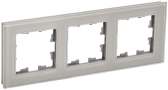 BRITE Рамка 3 поста РУ-3-2-БрД стекло дымчатый - артикул BR-M32-G-K30