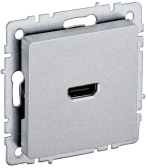 BRITE Розетка HDMI РHDMI-0-БрА алюминий - IEK (ИЭК), артикул BR-H10-K47