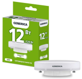 Лампа светодиодная T80 таблетка 12Вт 230В 4000К GX53 GENERICA - артикул LL-T80-12-230-40-GX53-G