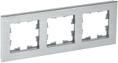 BRITE Рамка 3 поста РУ-3-1-БрА металл алюминий - артикул BR-M32-M-K47
