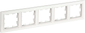 BRITE Рамка 5 постов РУ-5-БрБ белый - артикул BR-M52-K01