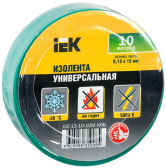 Изолента ПВХ зеленая 15мм 10м - артикул UIZ-13-10-10M-K06