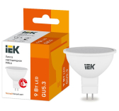 Лампа светодиодная MR16 софит 9Вт 230В 3000К GU5.3 - IEK (ИЭК), артикул LLE-MR16-9-230-30-GU5