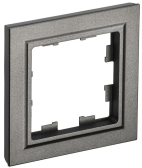 BRITE Рамка 1 пост РУ-1-БрТБ темная бронза - артикул BR-M12-K45