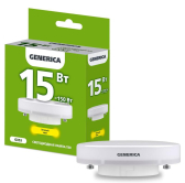 Лампа светодиодная T80 таблетка 15Вт 230В 3000К GX53 GENERICA - артикул LL-T80-15-230-30-GX53-G