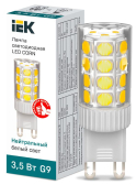 Лампа светодиодная CORN капсула 3,5Вт 230В 4000К керамика G9 - IEK (ИЭК), артикул LLE-CORN-4-230-40-G9