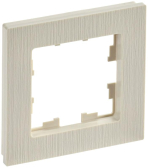BRITE Рамка 1 пост РУ-1-Бр бежевый рифленый IEK - артикул BR-M12-51-K10