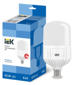 Лампа светодиодная HP 50Вт 230В 6500К E40 - IEK (ИЭК), артикул LLE-HP-50-230-65-E40