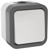 Выключатель двухполюсный одноклавишный TORS 10А IP55 белый - IEK (ИЭК), артикул TS-V16-0-10-55-K41