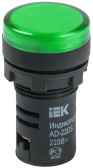 Лампа AD22DS LED матрица 22мм зеленый 230В - IEK (ИЭК), артикул BLS10-ADDS-230-K06