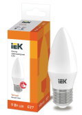 Лампа светодиодная C35 свеча 9Вт 230В 3000К E27 - IEK (ИЭК), артикул LLE-C35-9-230-30-E27