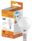 Лампа светодиодная Globe G45 400lm 3000K E14 | LL-I-G45-5-230-30-E14 | IEK - IEK (ИЭК), артикул LL-I-G45-5-230-30-E14