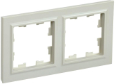 BRITE Рамка 2 поста РУ-2-БрКр бежевый - IEK (ИЭК), артикул BR-M22-K10