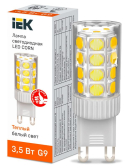 Лампа светодиодная CORN капсула 3,5Вт 230В 3000К керамика G9 - артикул LLE-CORN-4-230-30-G9
