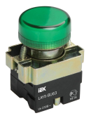 Индикатор LAY5-BU63 зеленого цвета диам. 22мм - IEK (ИЭК), артикул BLS50-BU-K06