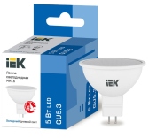 Лампа светодиодная MR16 софит 5Вт 230В 6500К GU5.3 - IEK (ИЭК), артикул LLE-MR16-5-230-65-GU5