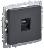 BRITE Розетка компьютерная RJ45 кат.5E РК10-БрГ графит - артикул BR-K10-1-K53
