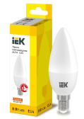 Лампа светодиодная ALFA C35 свеча 8Вт 230В 3000К E14 (6шт) - IEK (ИЭК), артикул LLA-C35-8-230-30-E14-6