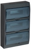 Корпус модульный пл. нав. ЩРН-П-36 черный IP41 - артикул MKP12-N-36-41-K02